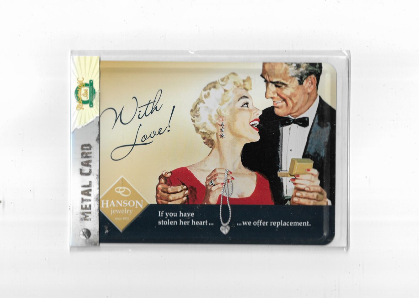 Blechpostkarte with Love jewelry (Nostalgic Art)