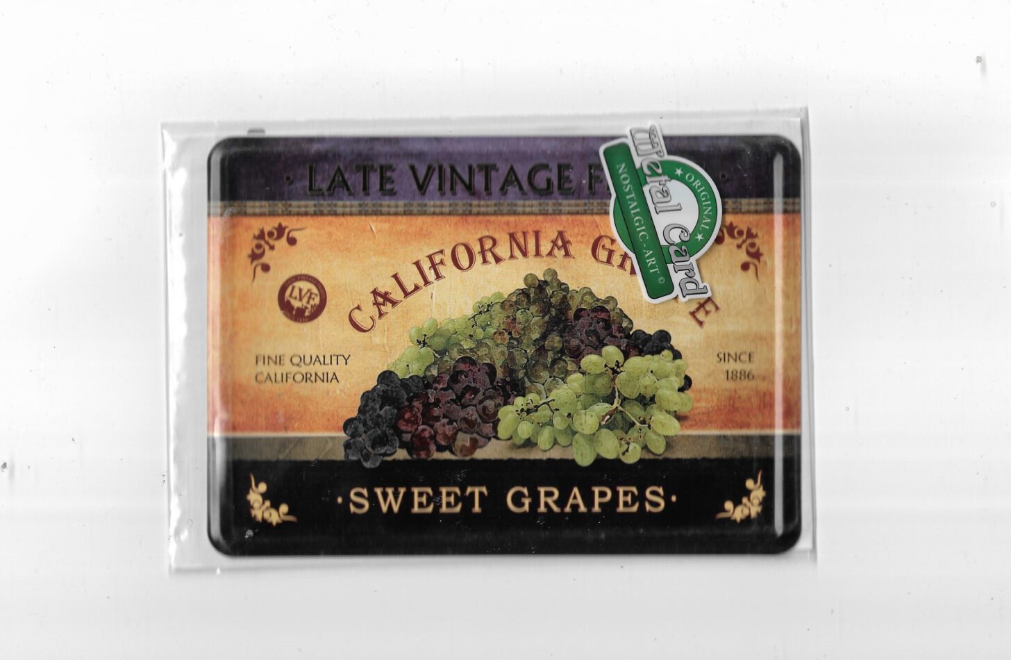 Blechpostkarte California Grape (Nostalgic Art)