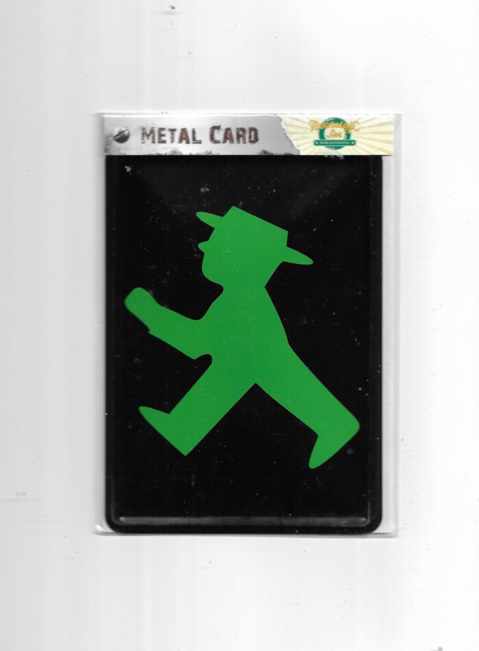 Blechpostkarte Ampelmännchen grün (Nostalgic Art)