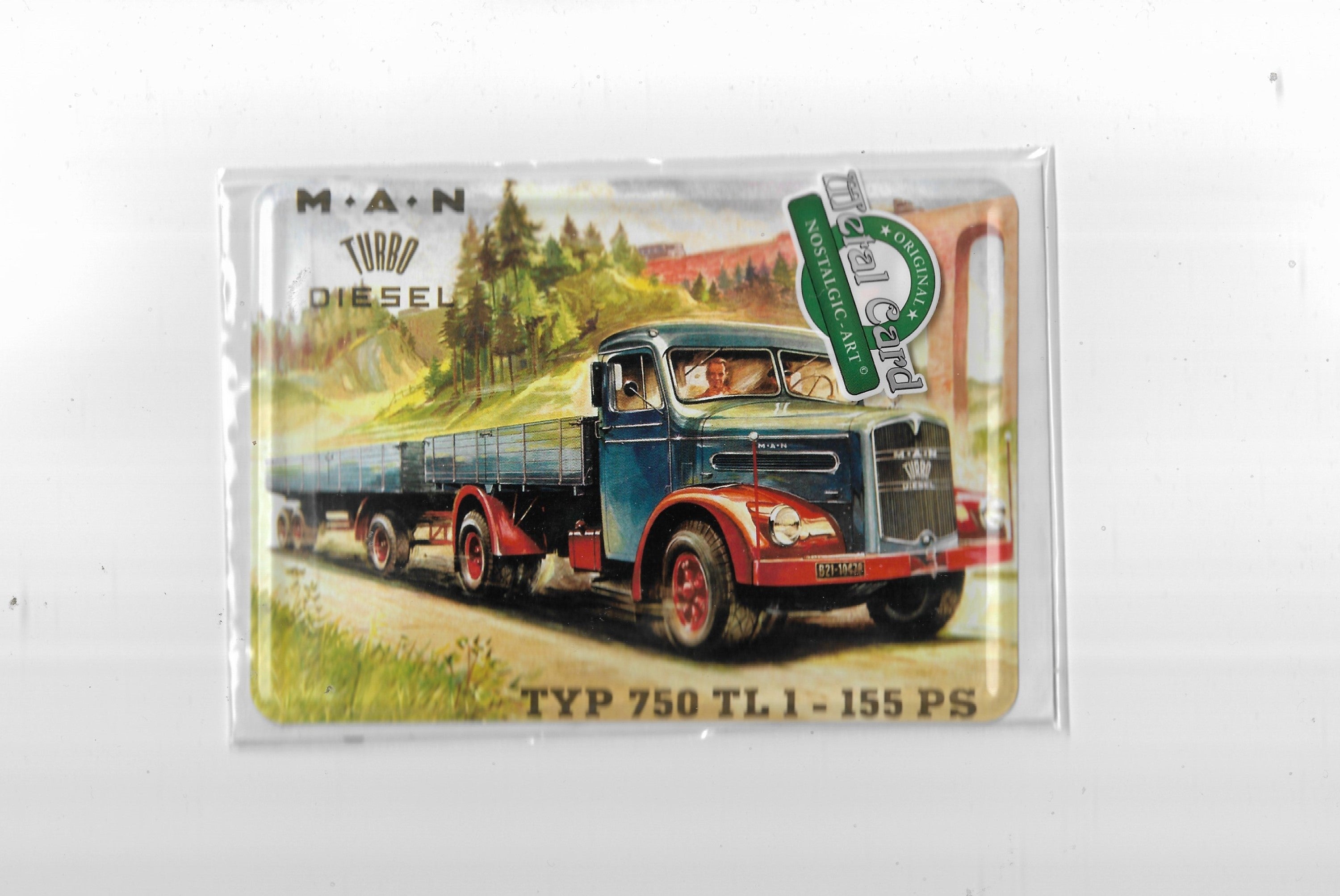Blechpostkarte MAN Typ 750 TL1 - 155 PS (Nostalgic Art)