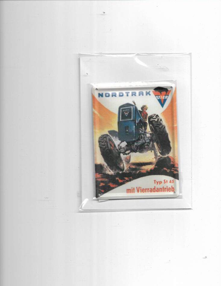 Blechpostkarte Nordtrak Traktor