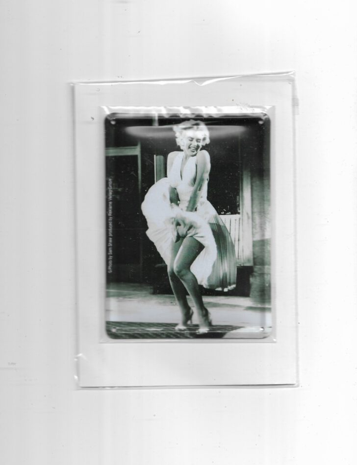Blechpostkarte Marilyn Monroe Das verflixte 7. Jahr