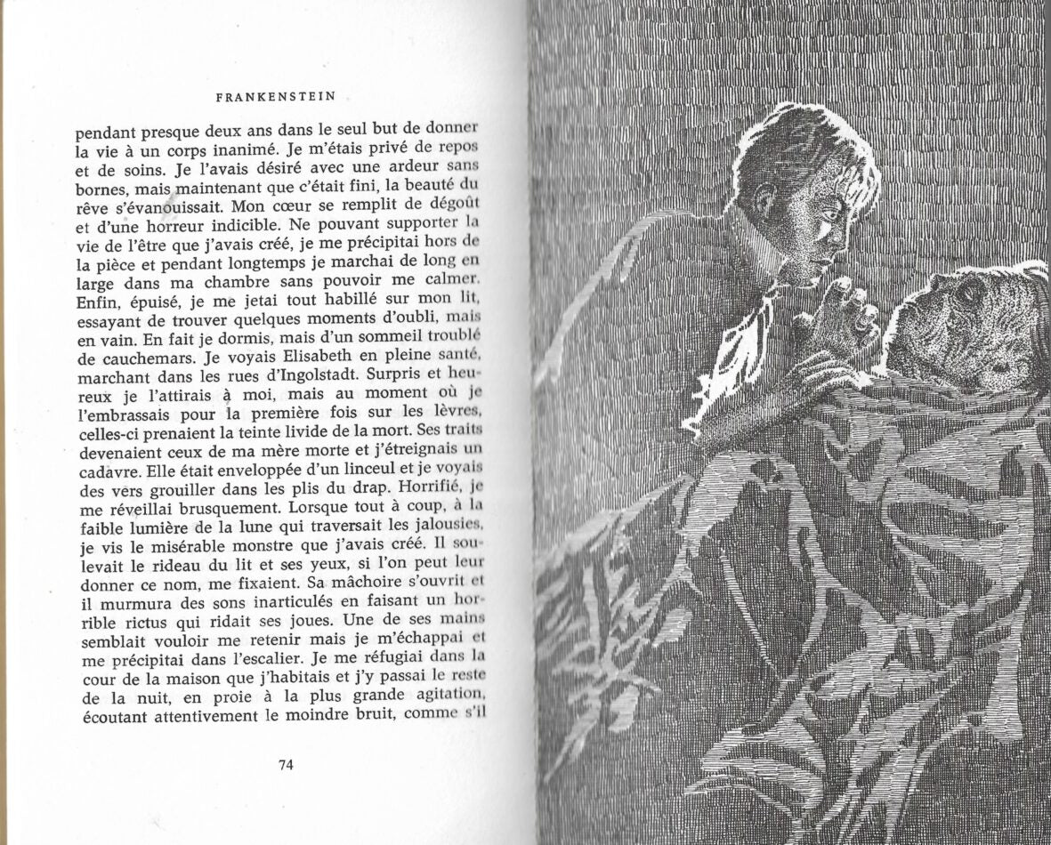 Französisch Frankenstein Mary Shelly Collection 1000 Soleils Or Gallimard 1982