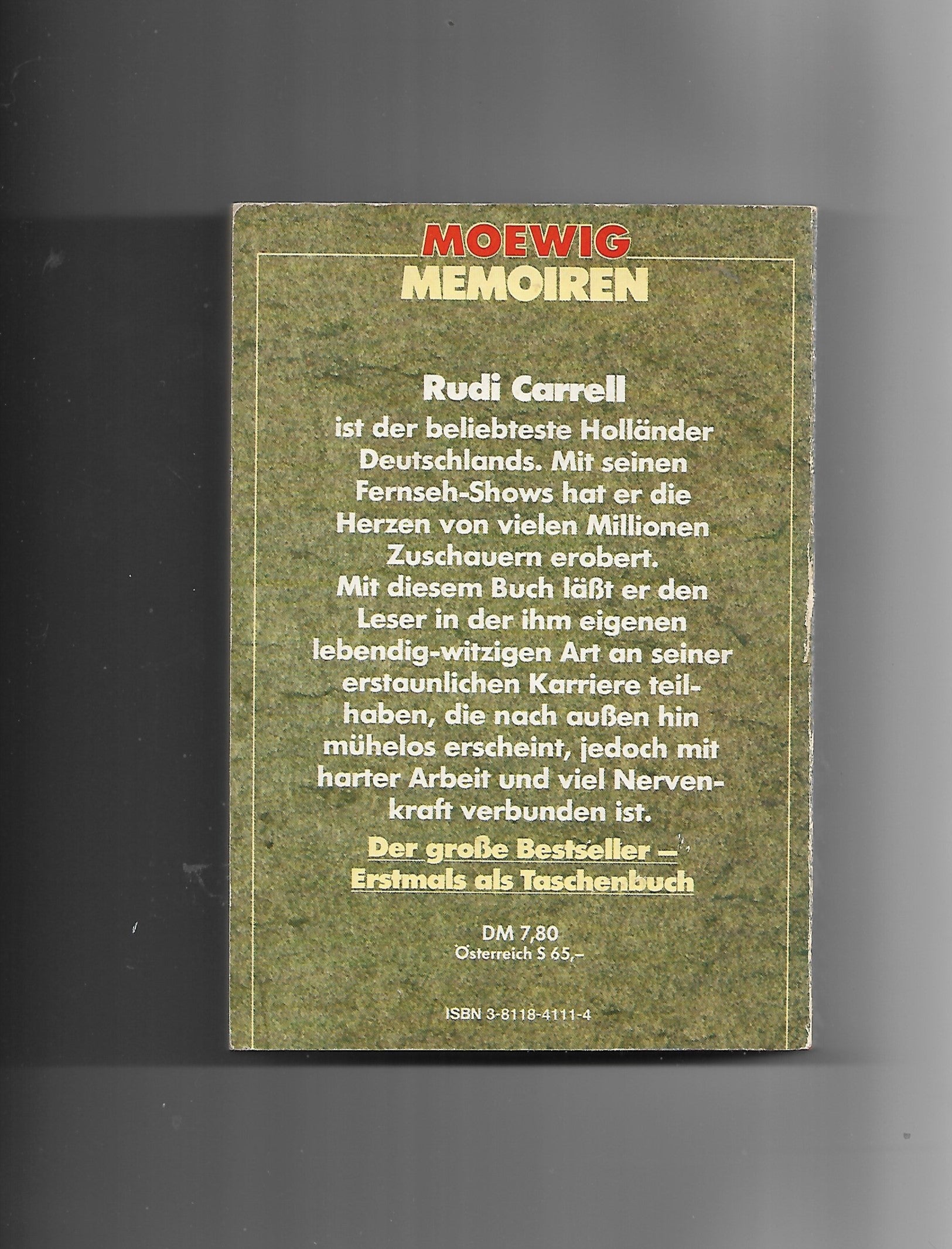 Film-Bibliothek Rudi Carrell Gib mir mein Fahrrad zurück Memoiren