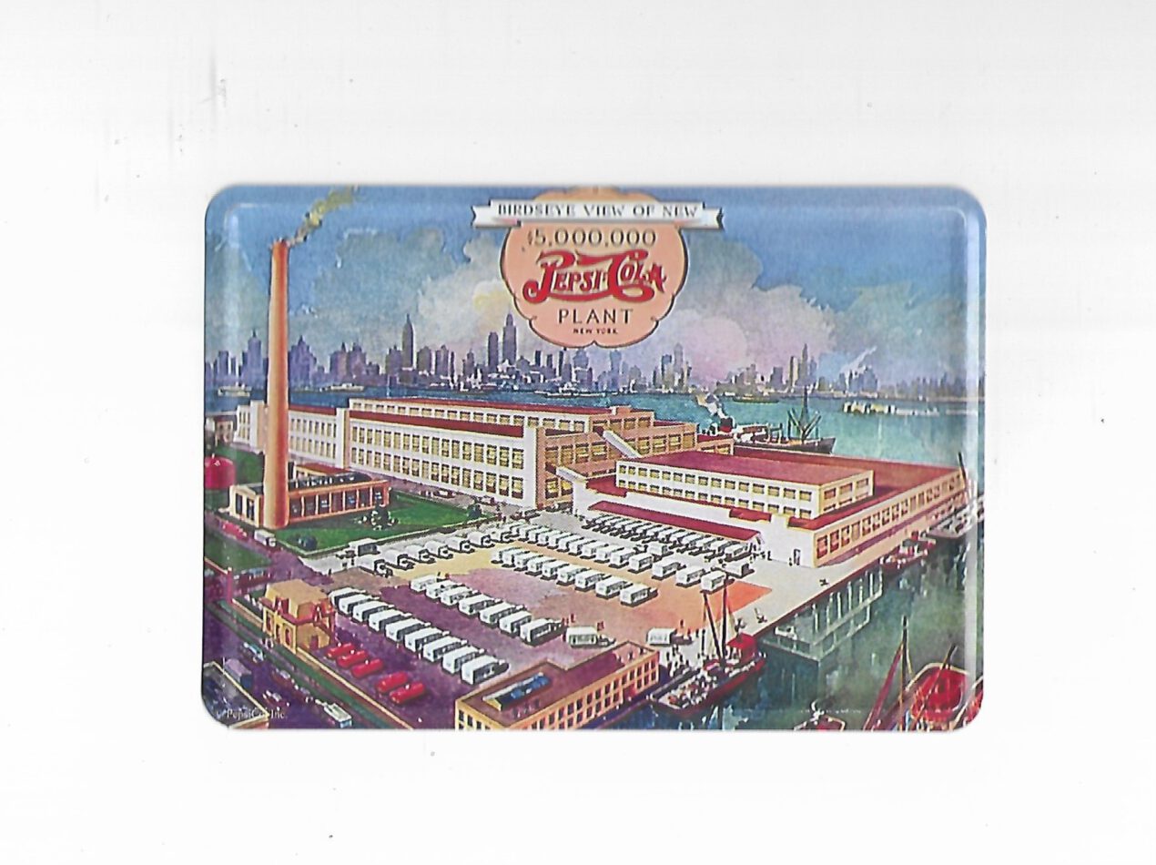 Blechpostkarte Pepsi Cola Fabrik