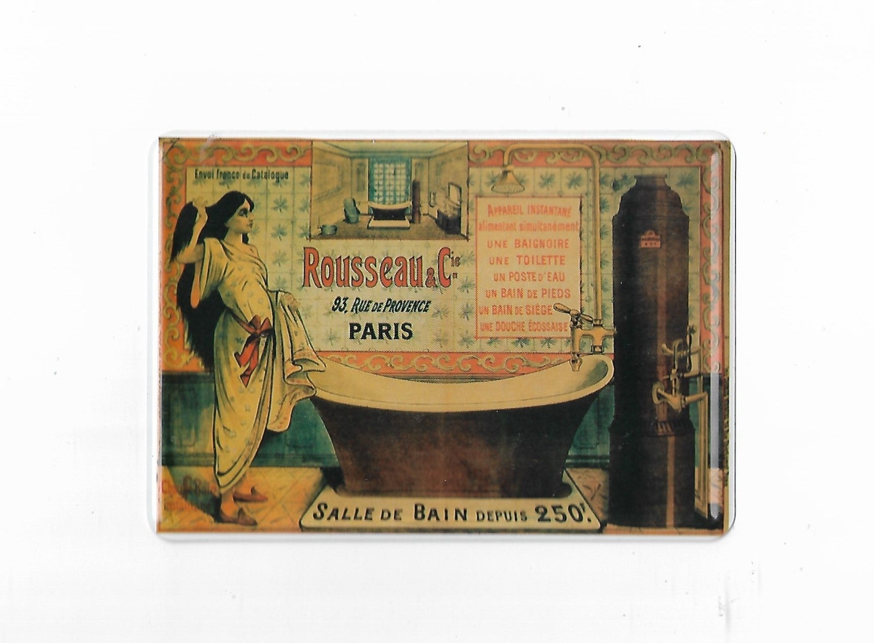 Blechpostkarte Rousseau & C Salle de Bain (Nostalgic Art)