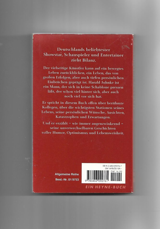 Film-Bibliothek Harald Juhnke Was ich Ihnen noch sagen wollte  Heyne 1998