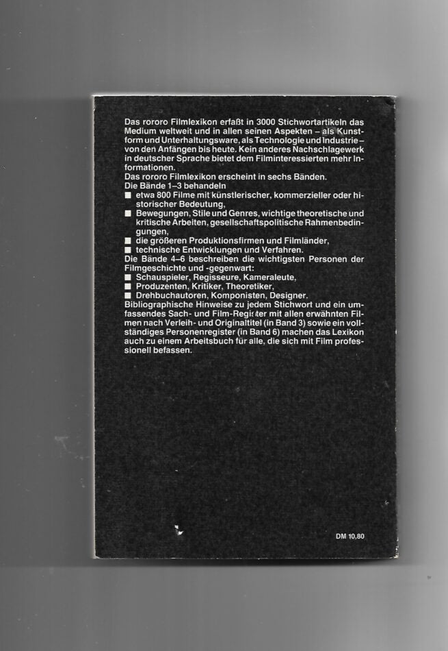 Film-Bibliothek RoRoRo Filmlexikon Band 1 - 6 1983