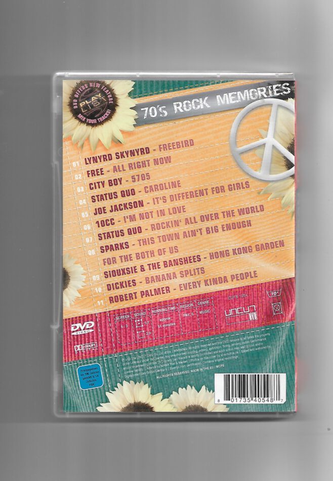 DVD „70’s Rock Memories – Hits der 70er“