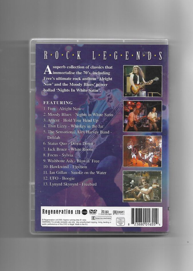 DVD 70's Rock - Rock Legends