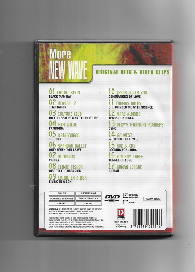 DVD MUSIK - The Greatest DVD Music Collection "More NEW WAVE"