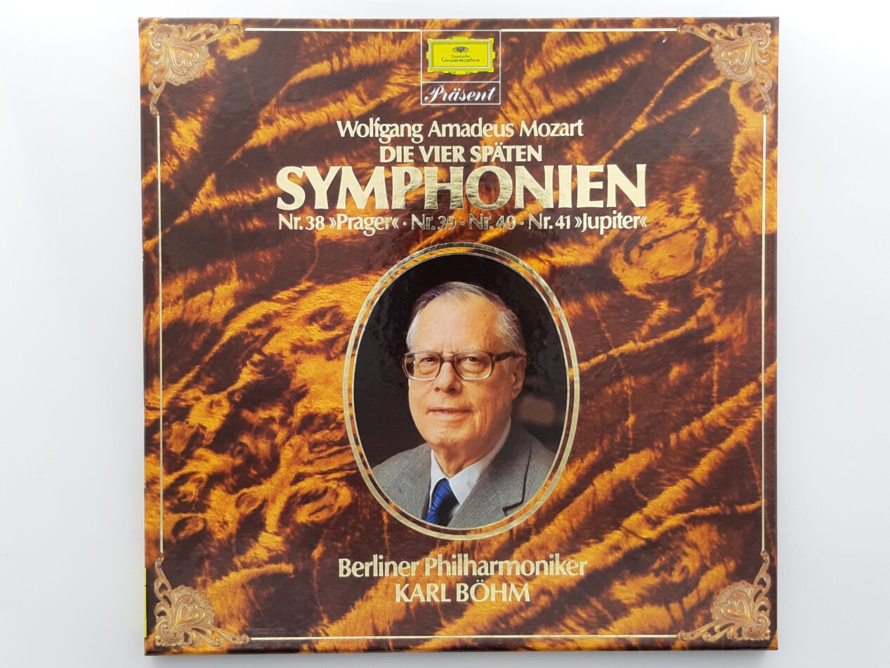 LP 2 Schallplatten: Box Set Wolfgang Amadeus Mozart Die vier späten Symphonien Berliner Philharmonie Karl Böhm