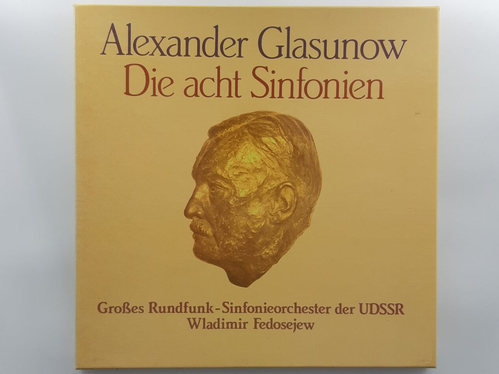 LP 8 Schallplatten: Box Set.  Alexander Glasunow Die acht Sinfonien Großes Rundfunk-Sinfonieorchester der UDSSR Wladimir Fedosejew Original 1981