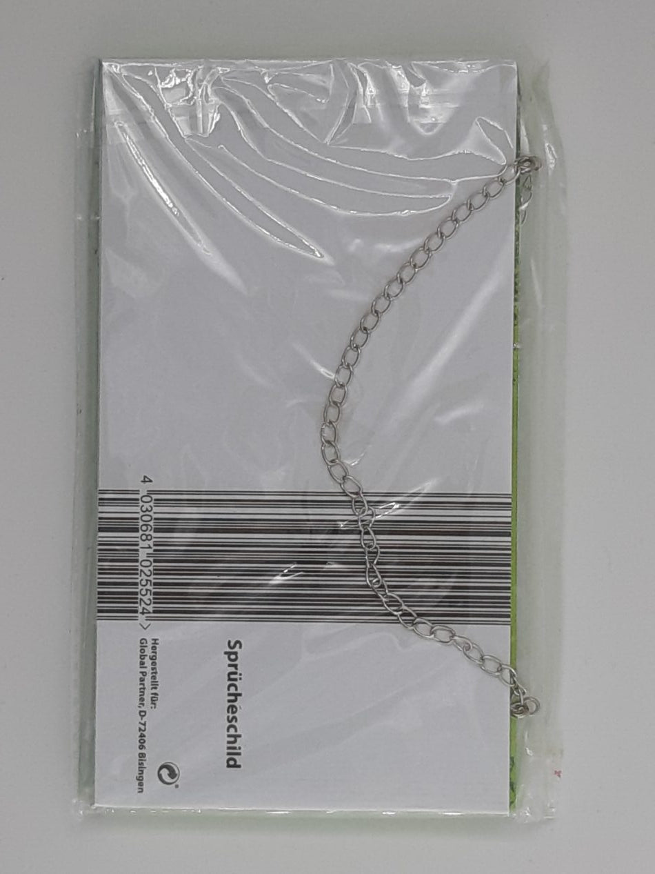 Holzschild "Bitte warten - Komme gleich wieder" (18 x 10 cm)