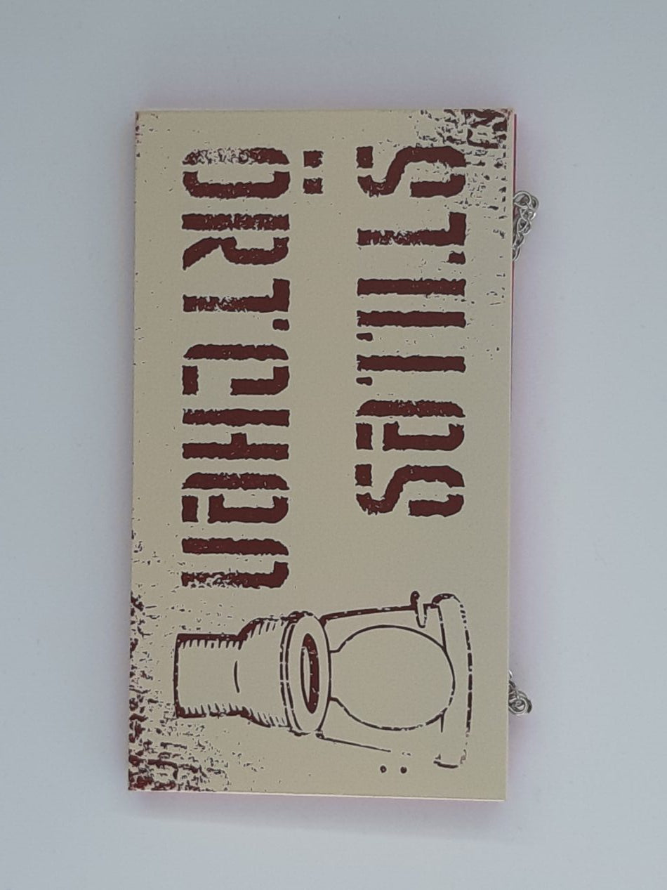 Holzschild "Stilles Örtchen" (18 x 10 cm)