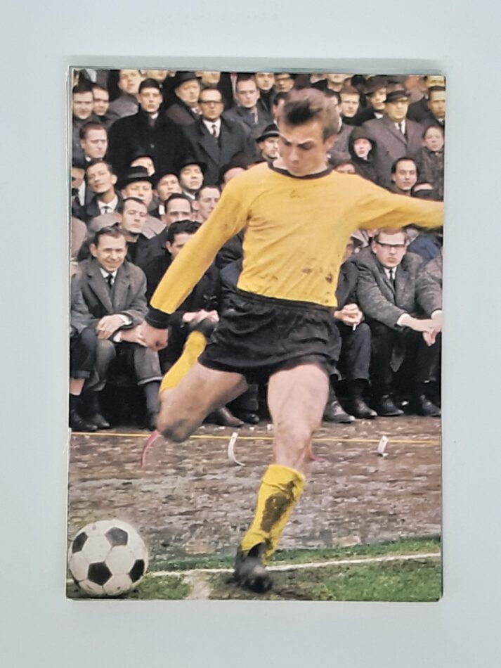Fußball Sammelbild Reinhard "Stan" Libuda Postkarte Aral 1966