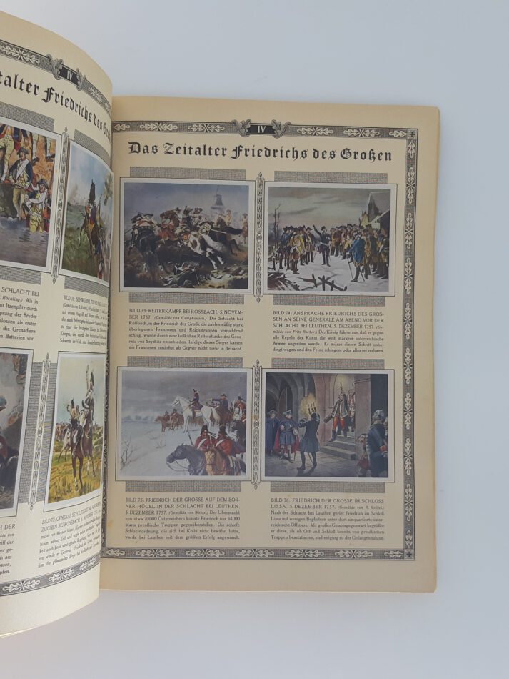 ALBEN SAMMELBILDERALBUM Bilder Deutscher Geschichte Cigaretten Bilderdienst 1936 vollständig