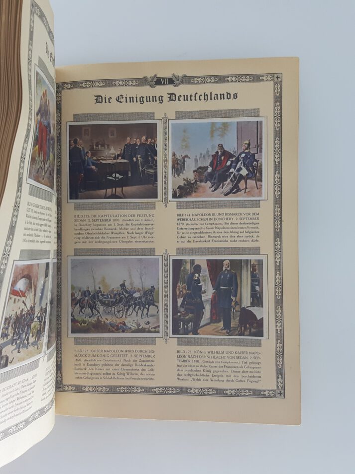ALBEN SAMMELBILDERALBUM Bilder Deutscher Geschichte Cigaretten Bilderdienst 1936 vollständig