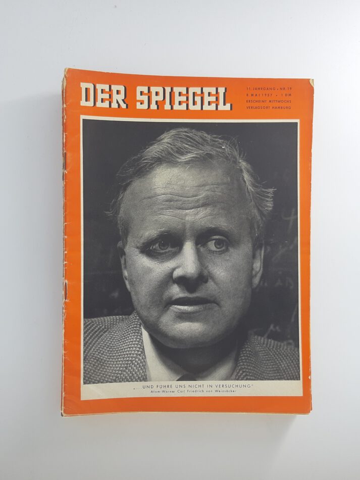 Zeitschrift Der Spiegel vom 08.05.1957 Nr. 19 Carl Friedrich von Weizsäcker Original