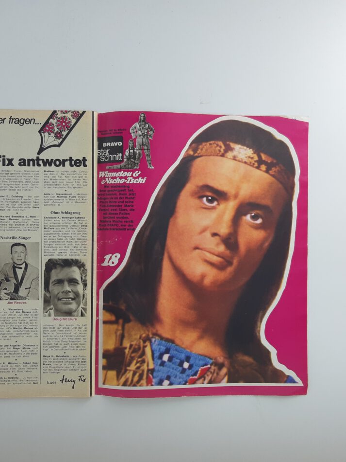 Zeitschrift BRAVO Nr.40 vom 25.9.1967 Esther & Abi Ofarim, Jane Fonda, Tremeloes, Donovan mit Starschnitt Pierre Brice