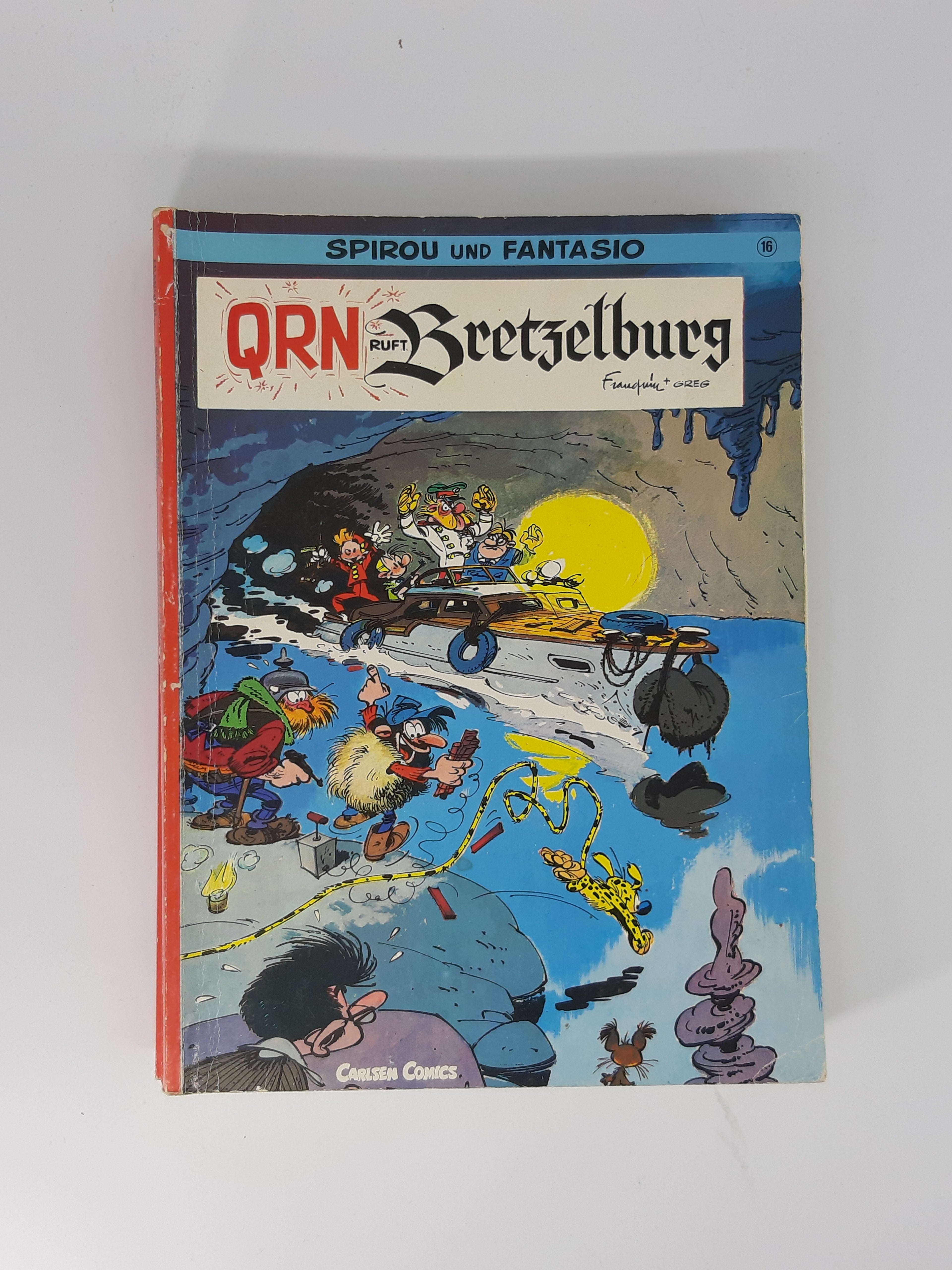 COMIC Spirou und Fantasio Band 16 QRN ruft Bretzelburg 1990 Carlsen Verlag