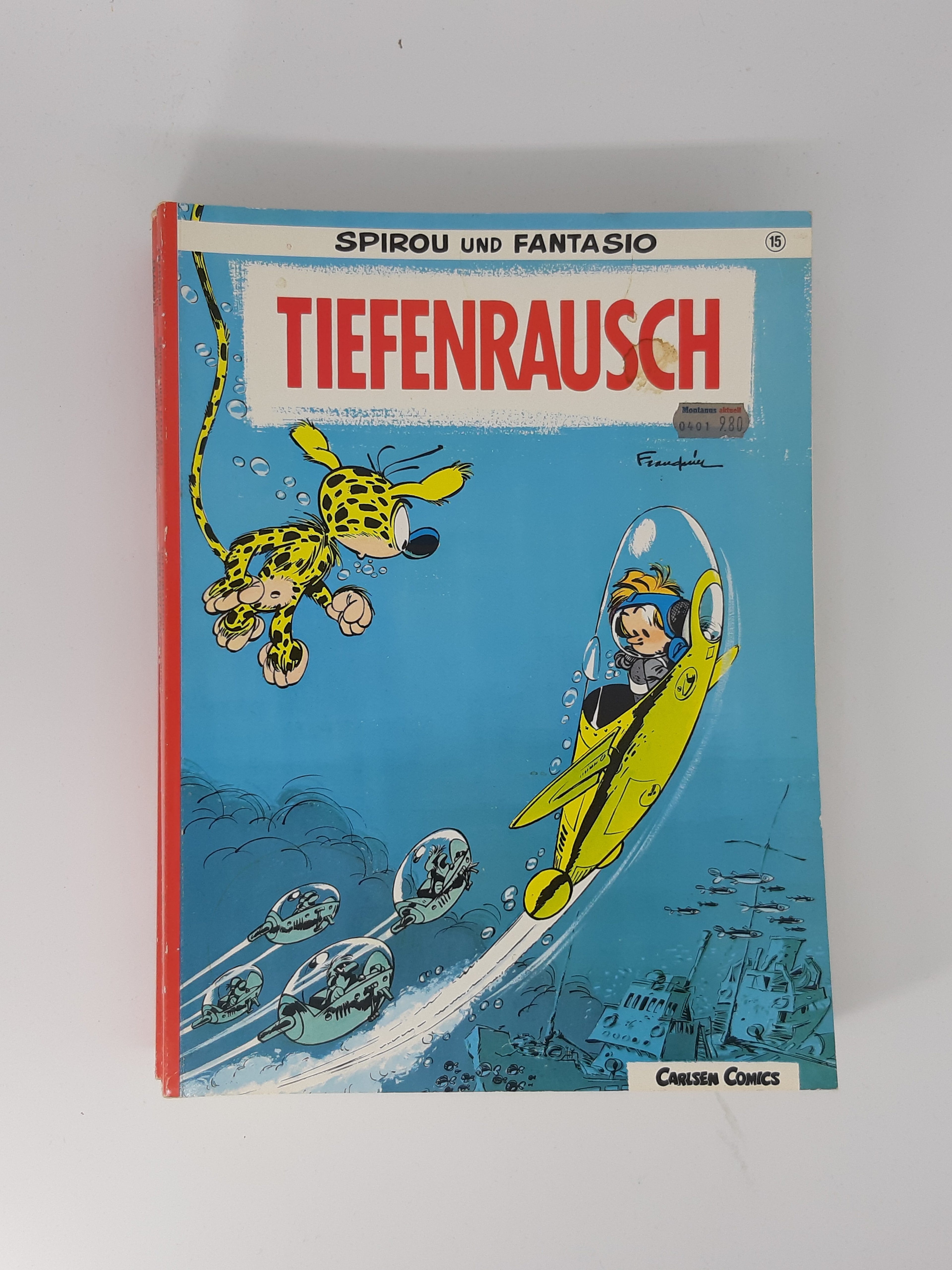 COMIC Spirou und Fantasio Band 15 Tiefenrausch 1988 Carlsen Verlag