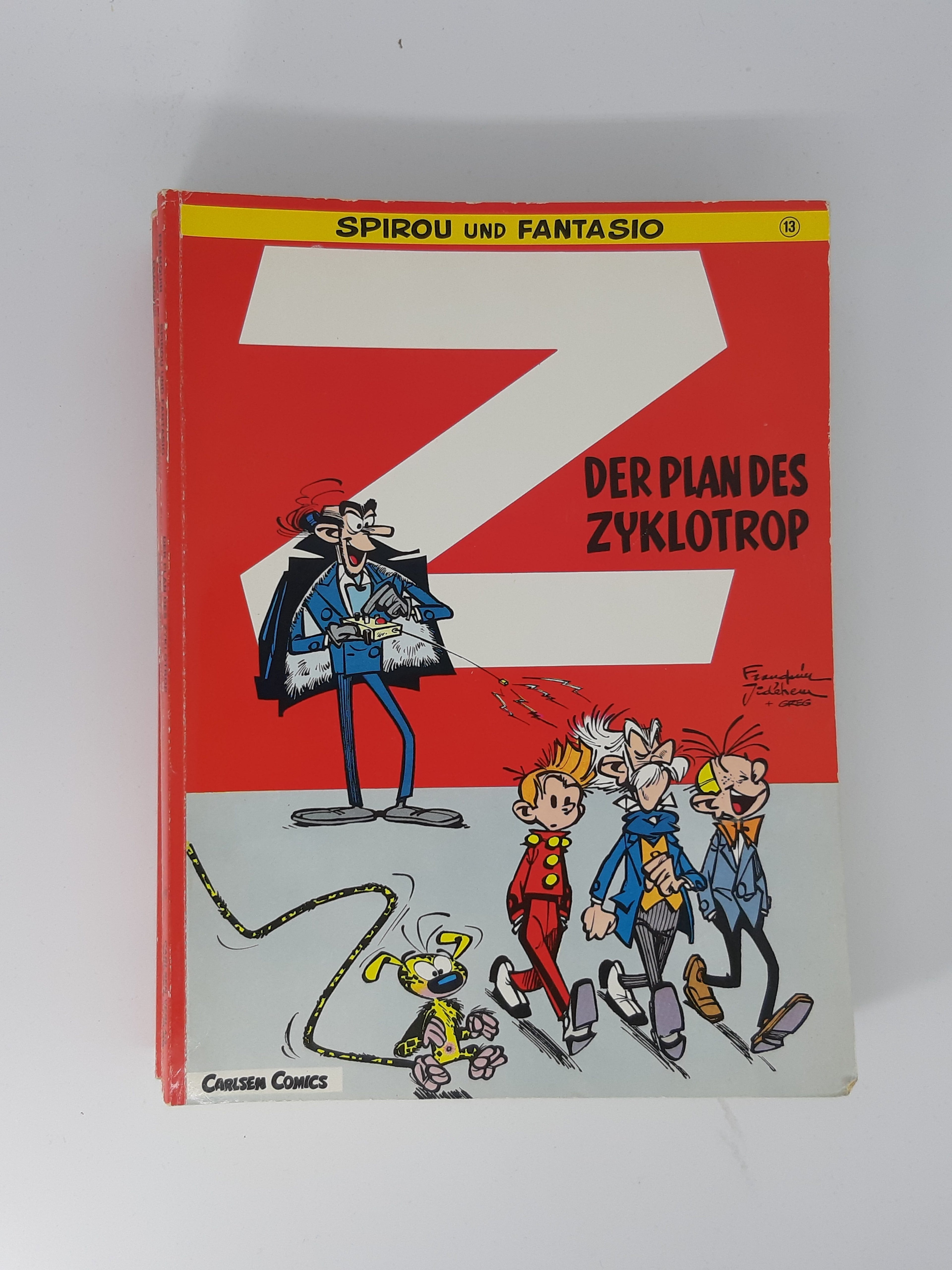 COMIC Spirou und Fantasio Band 13 Z Der Plan des Zyklotrop 1988 Carlsen Verlag