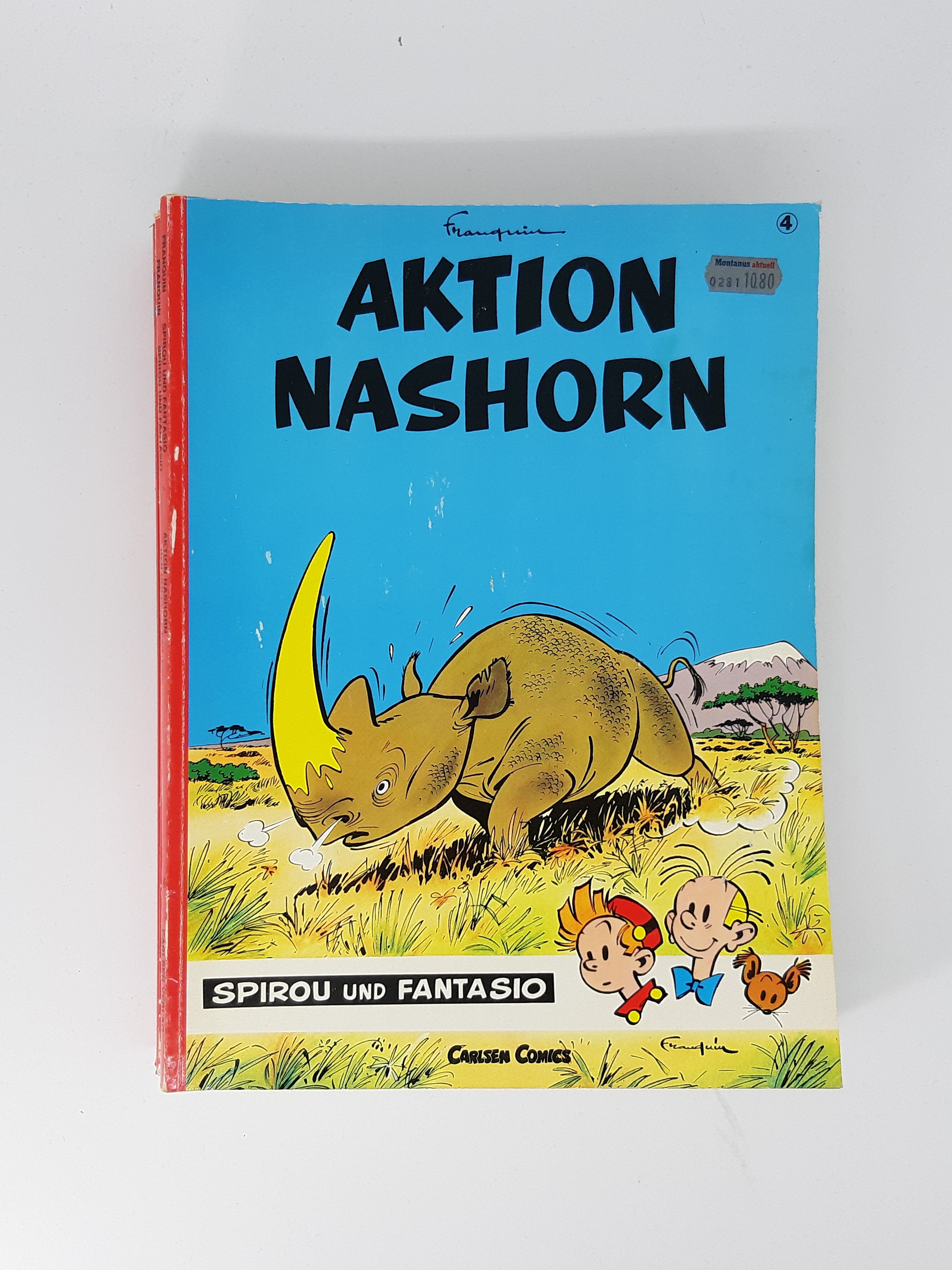 COMIC Spirou und Fantasio Band 04 Aktion Nashorn 1990 Carlsen Verlag