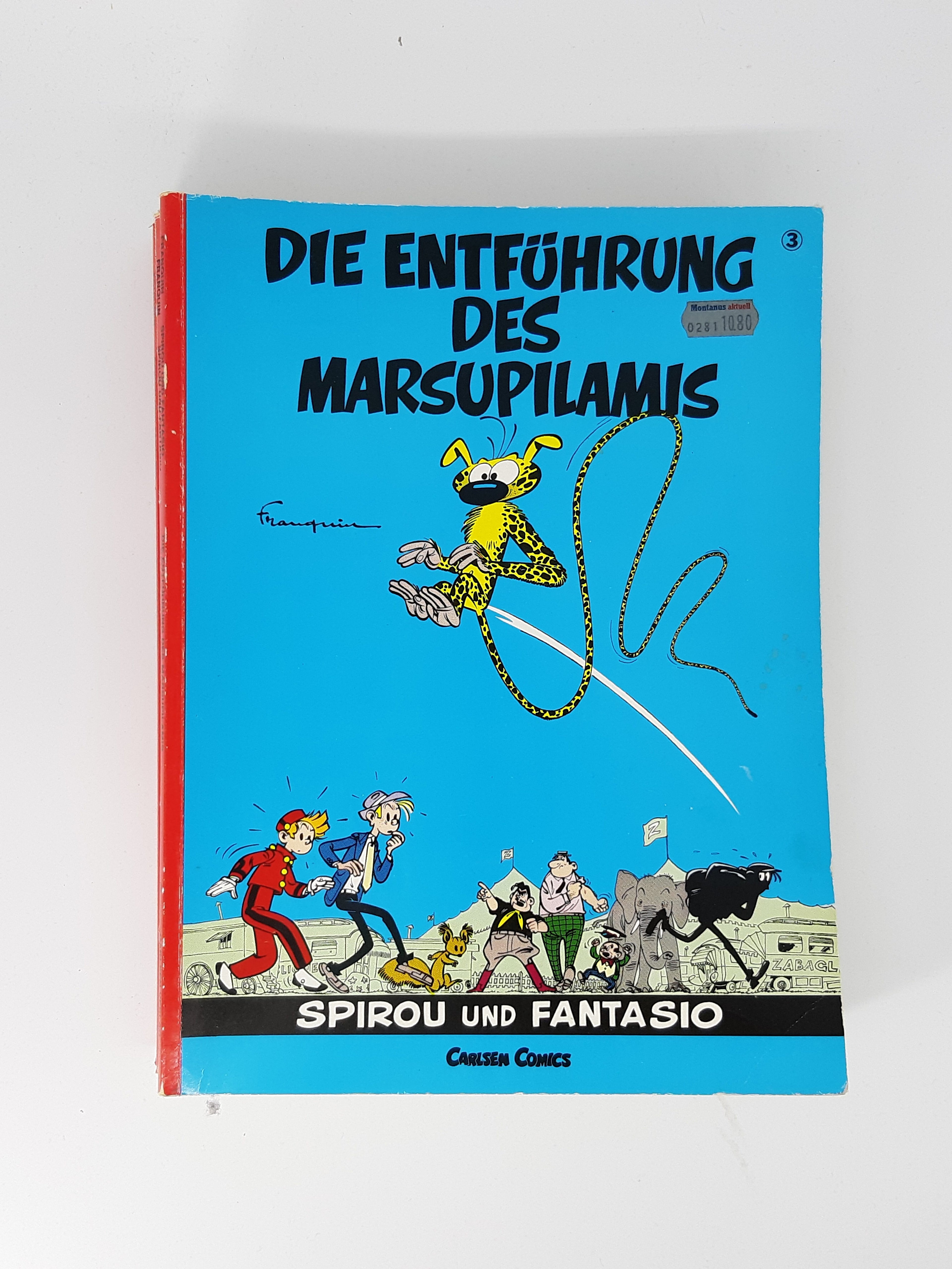 COMIC Spirou und Fantasio Band 03 Die Entführung des Marsupilamis 1989 Carlsen Verlag