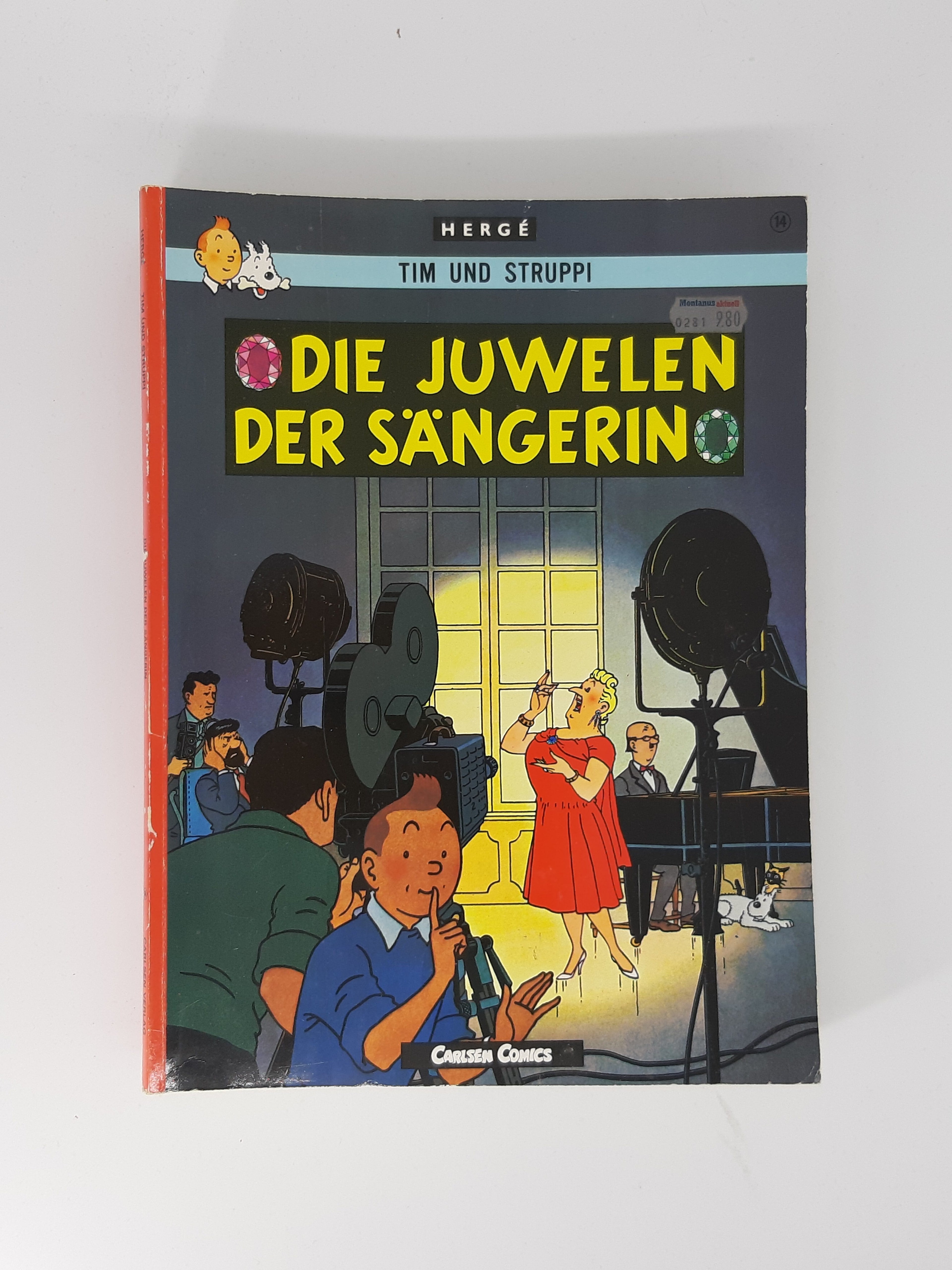 COMIC Tim und Struppi Band 14 Die Juwelen der Sängerin 1989 Carlsen Verlag