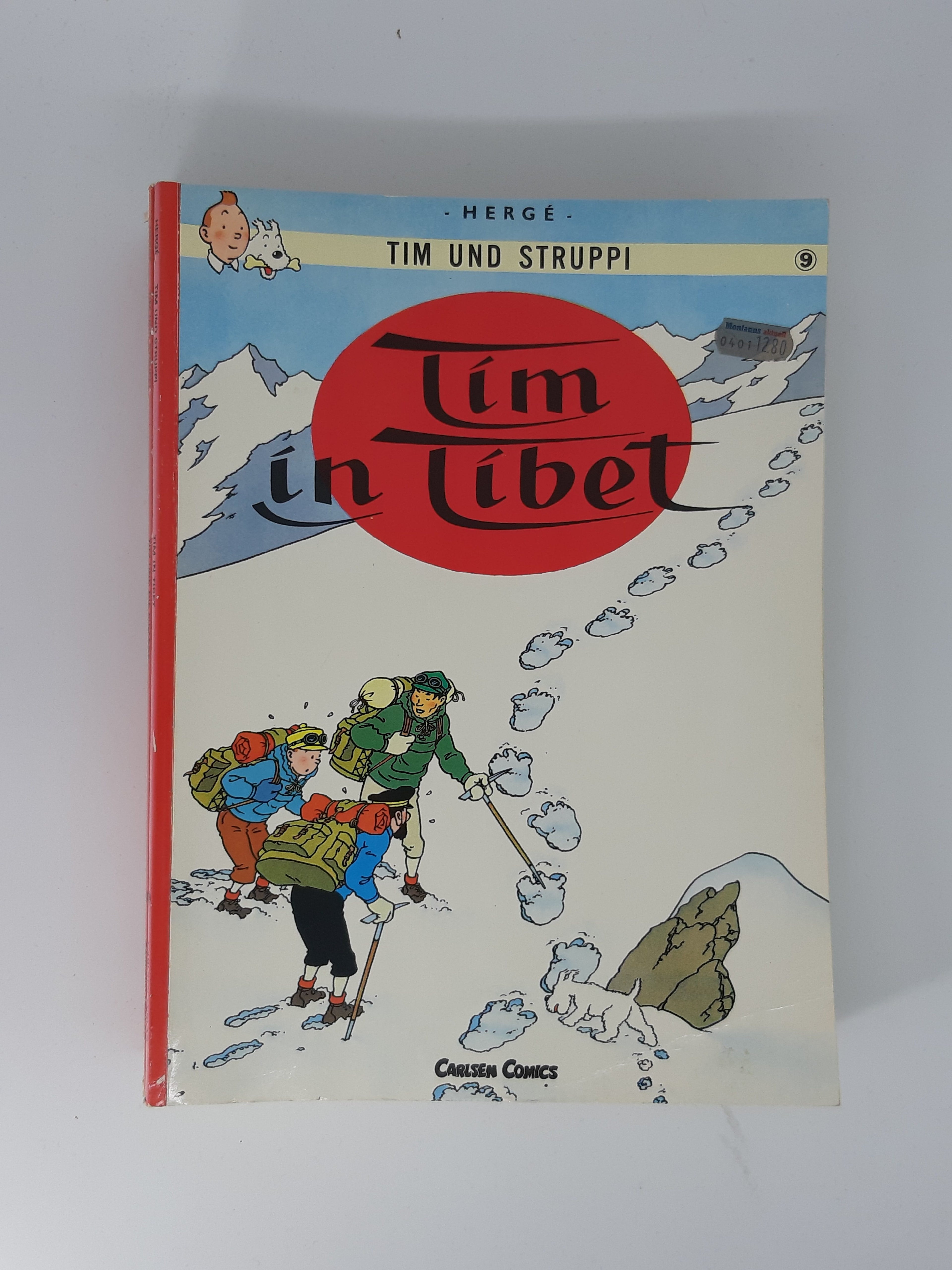 COMIC Tim und Struppi Band 09 Tim in Tibet 1990 Carlsen Verlag