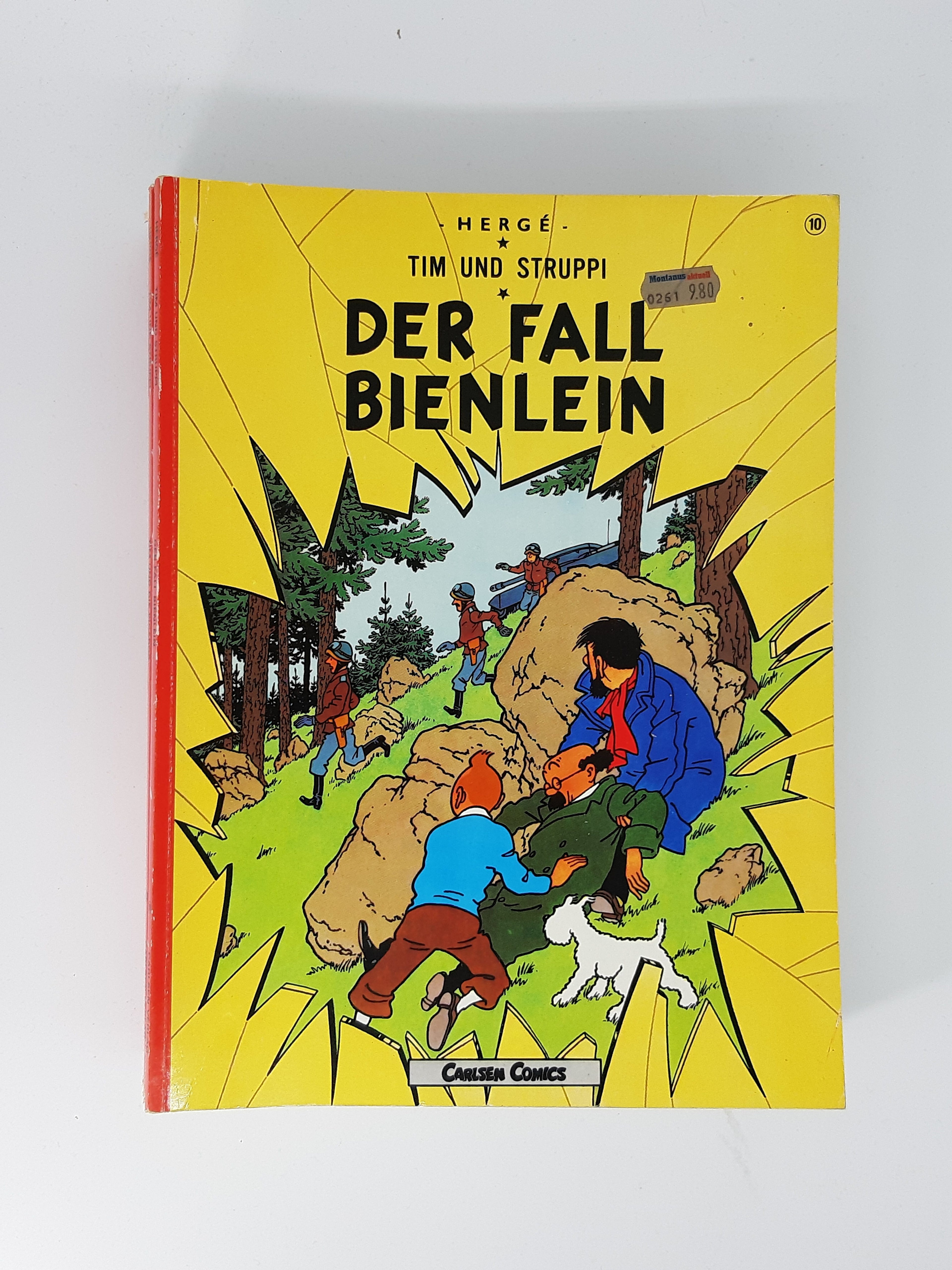 COMIC Tim und Struppi Band 10 Der Fall Bienlein 1989 Carlsen Verlag