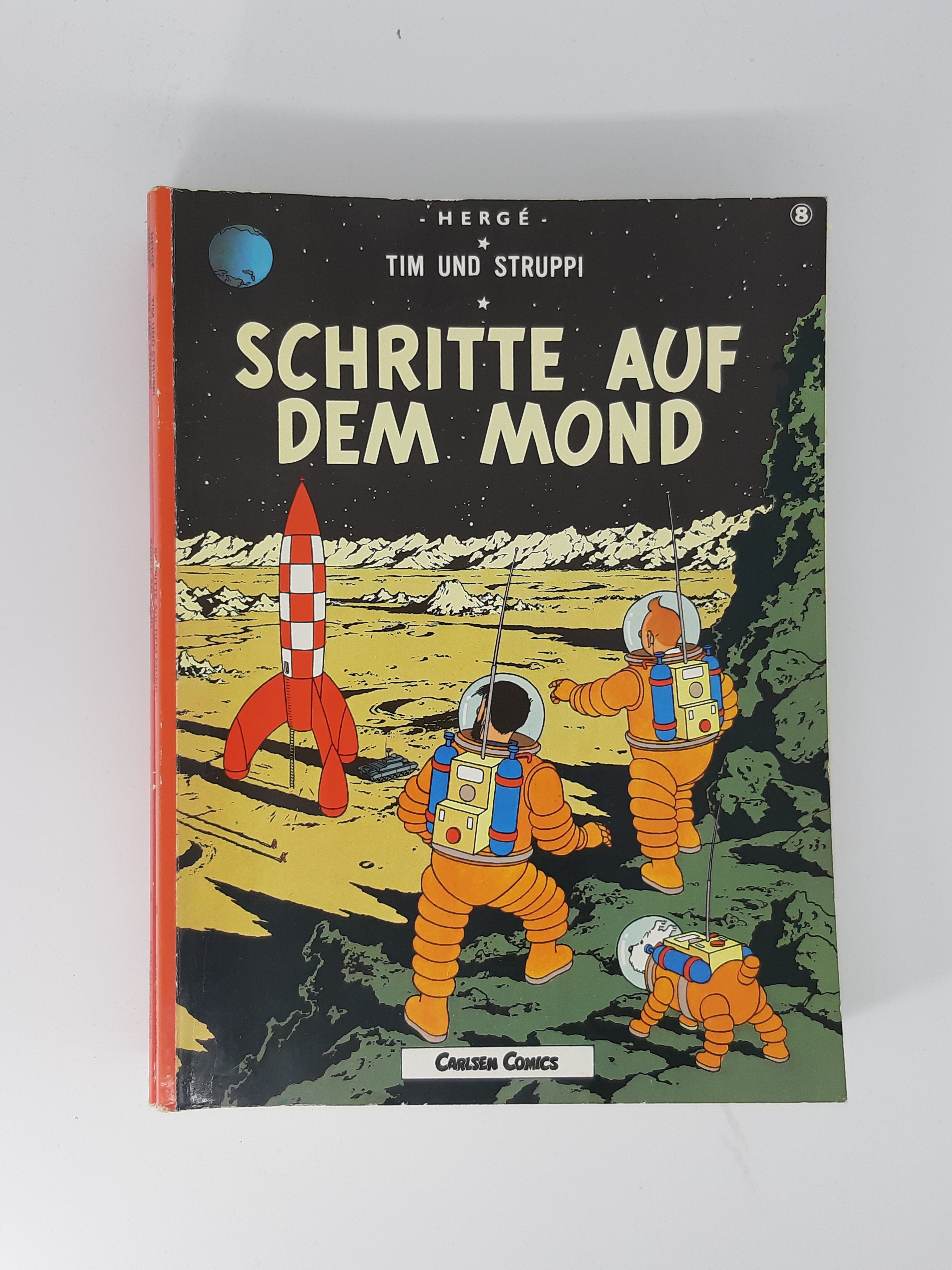 COMIC Tim und Struppi Band 08 Schritte auf dem Mond 1990 Carlsen Verlag