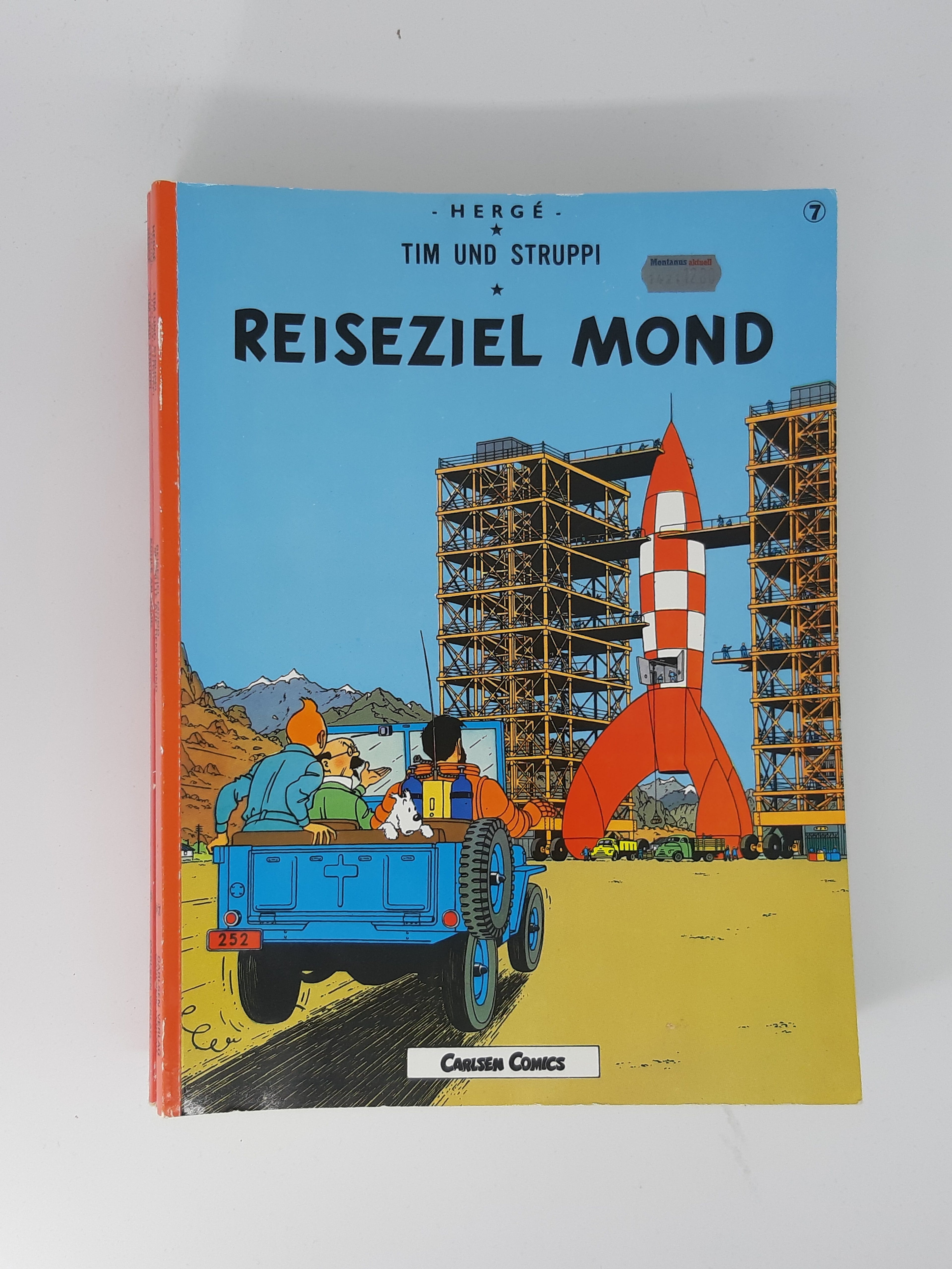 COMIC Tim und Struppi Band 07 Reiseziel Mond 1990 Carlsen Verlag