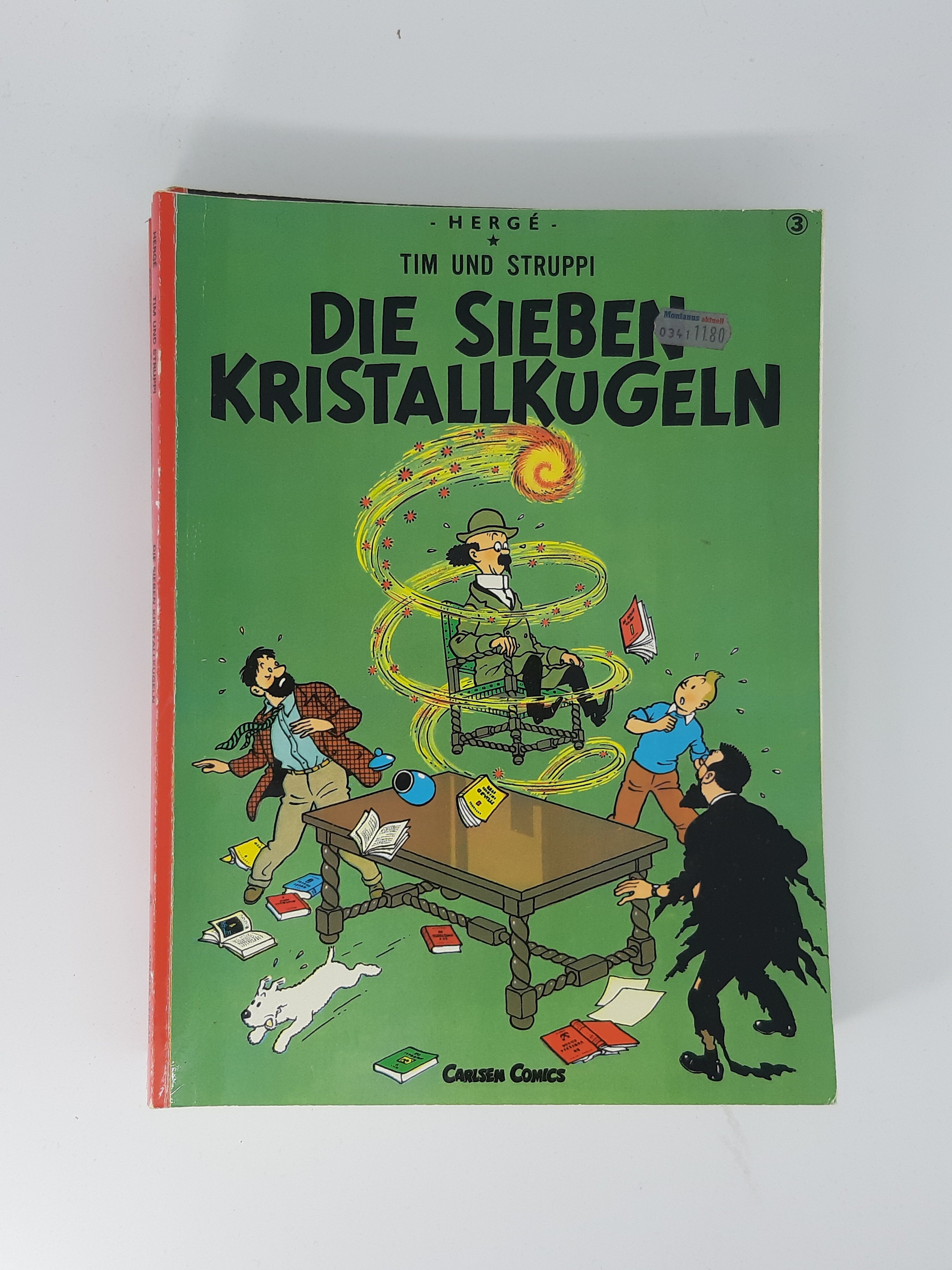 COMIC Tim und Struppi Band 03 Die sieben Kristallkugeln 1990 Carlsen Verlag