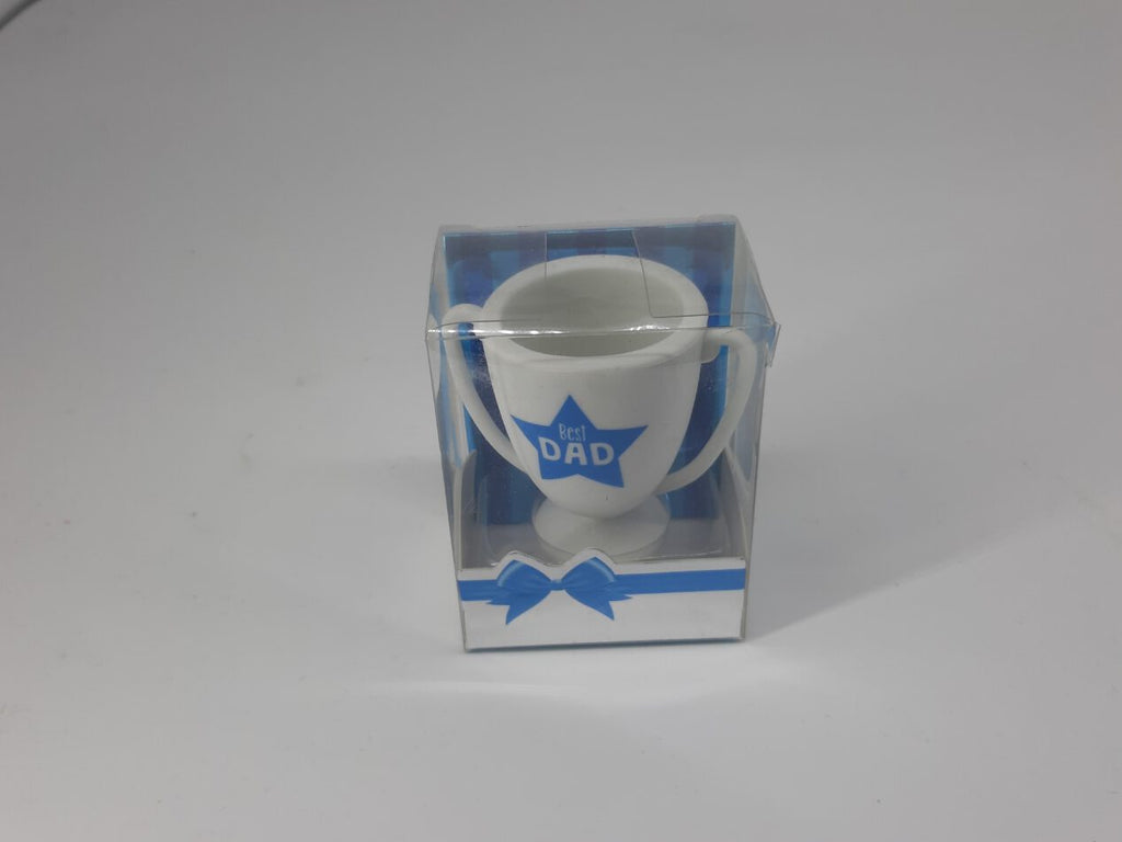 Radierer Best Dad Pokal weiß/blau