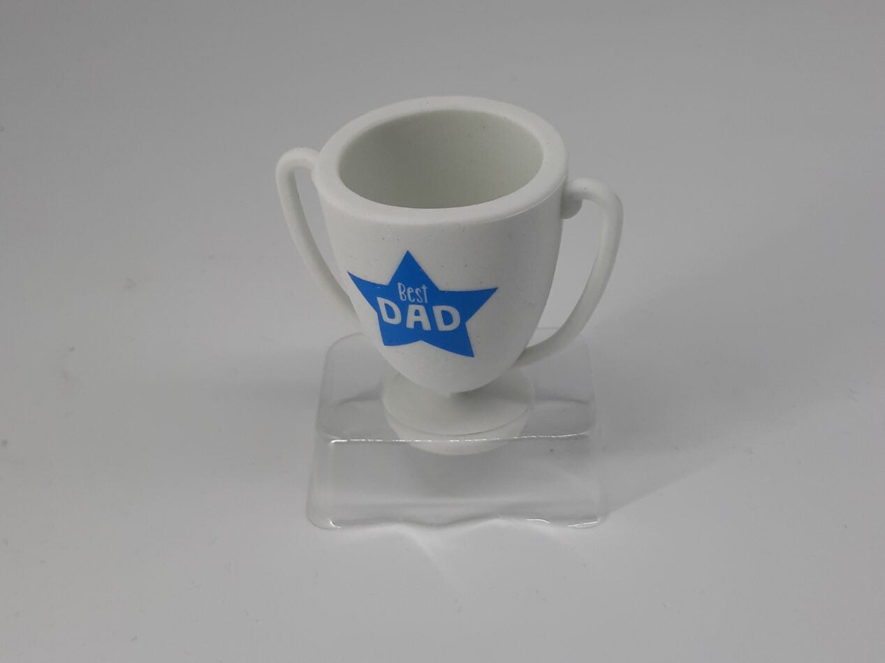 Radierer Best Mom Pokal weiß/rosa