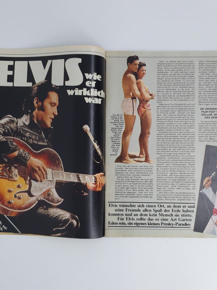 Magazin Rocky Nr. 22/1978 tolles Poster von Elvis