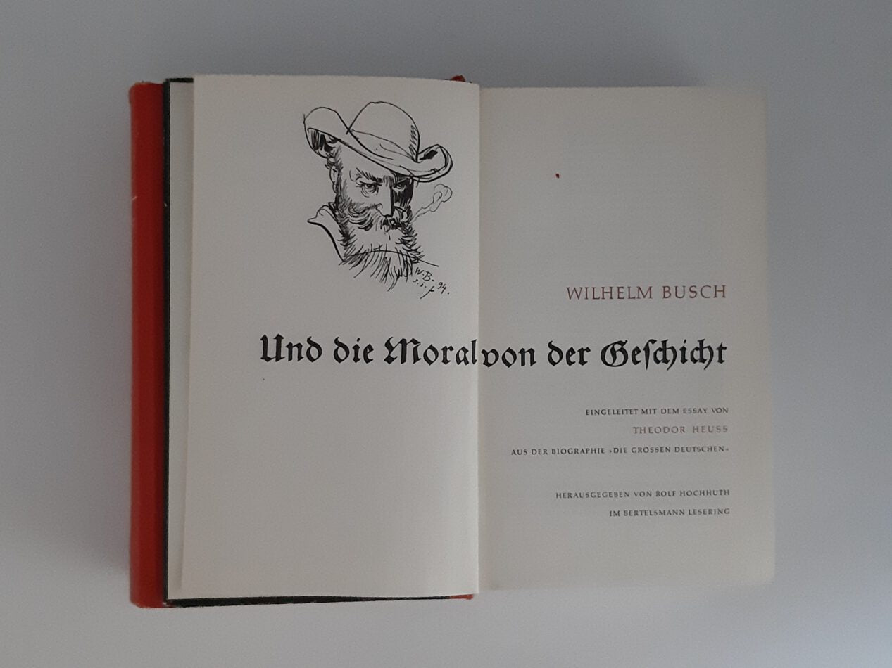 Humor Wilhelm Busch Was beliebt ist auch erlaubt 2 Bände ca. 1960
