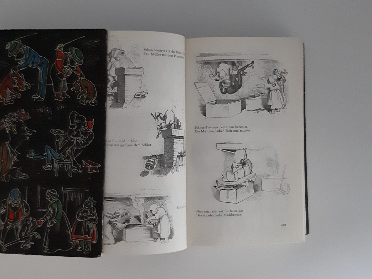Humor Wilhelm Busch Was beliebt ist auch erlaubt 2 Bände ca. 1960