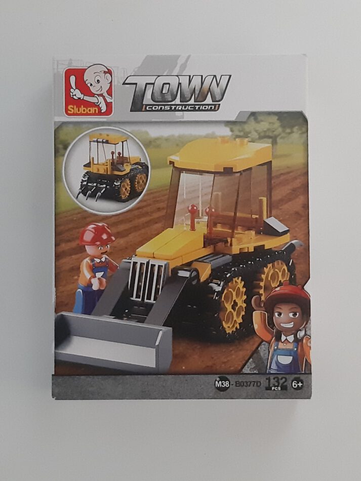 Bausteine Sluban Town Kleiner Bulldozer Construction 132 Teile Bausteine Bausatz neu mit Lego kompatibel