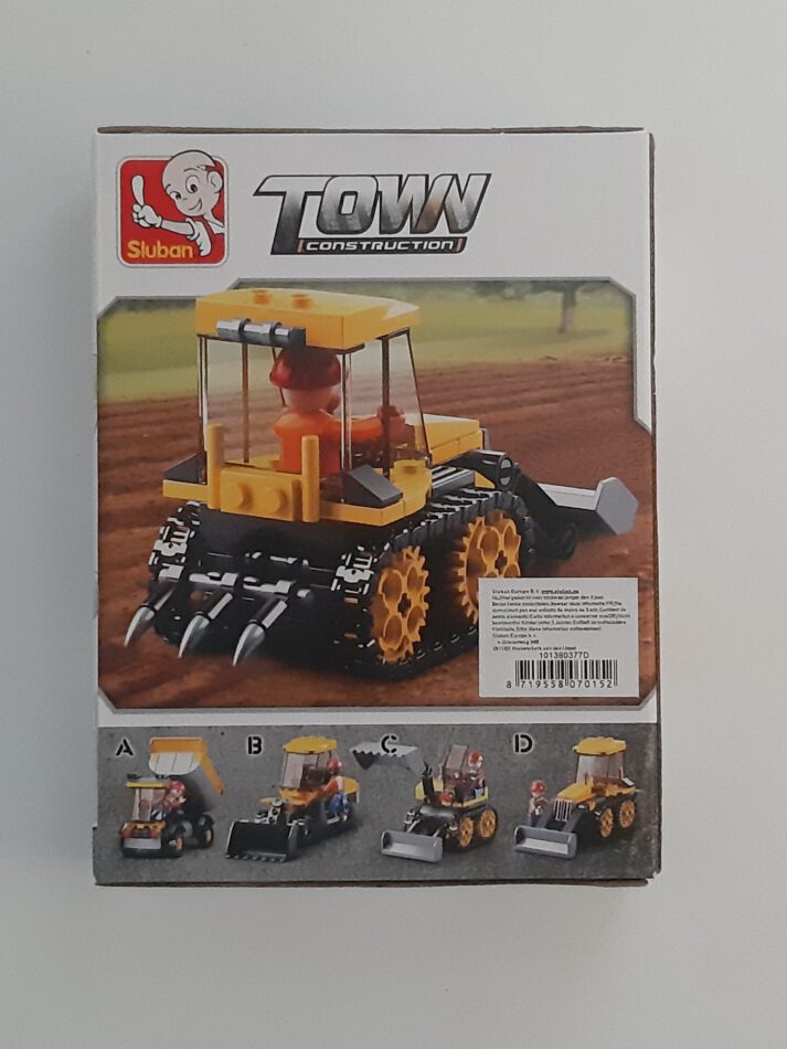 Bausteine Sluban Town Kleiner Bulldozer Construction 132 Teile Bausteine Bausatz neu mit Lego kompatibel