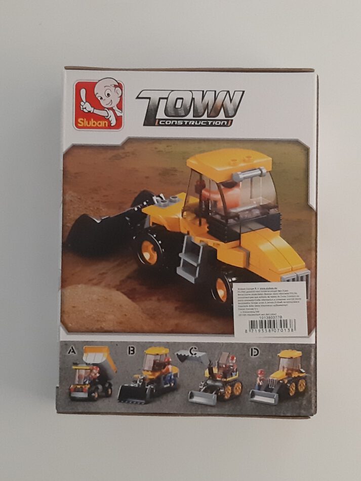 Bausteine Sluban Town Radlader Construction 91 Teile Bausteine Bausatz neu mit Lego kompatibel