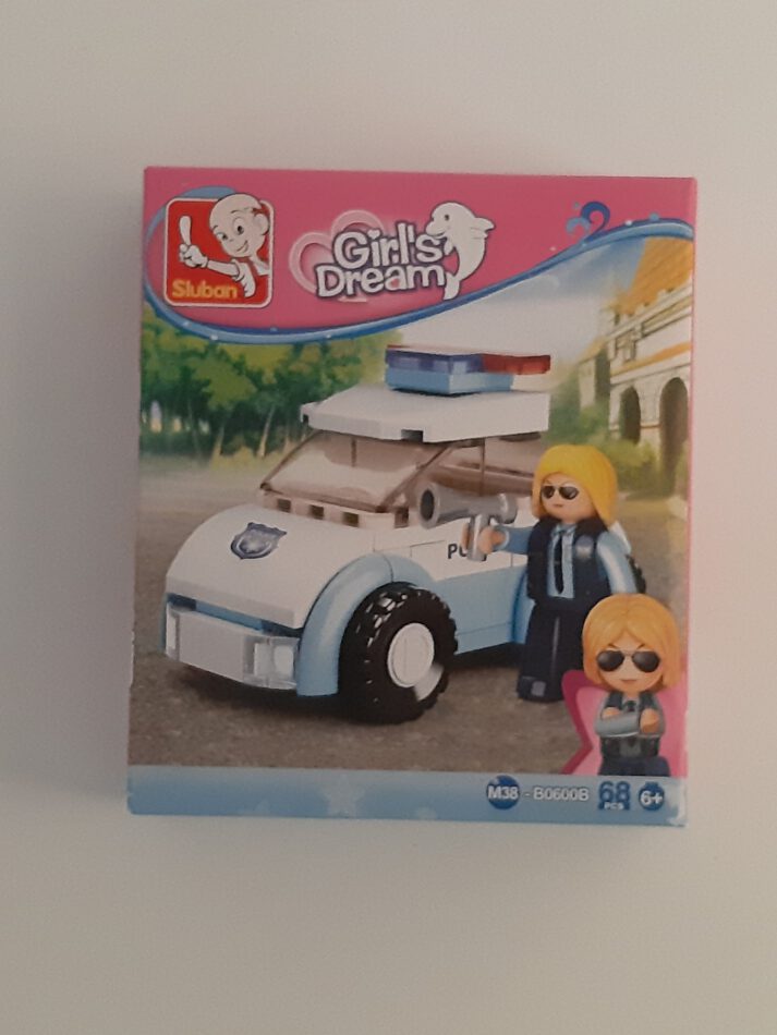 Sluban Girls Dream Polizistin mit Polizeiauto 68 Teile Bausteine Bausatz neu mit Lego kompatibel