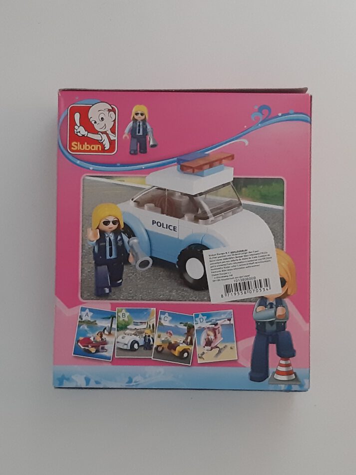 Sluban Girls Dream Polizistin mit Polizeiauto 68 Teile Bausteine Bausatz neu mit Lego kompatibel