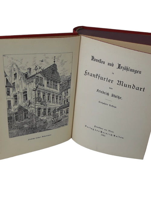 Alte Bücher Friedrich Stoltze's Novellen und Erzählungen in Frankfurter Mundart Keller Verlag 1922