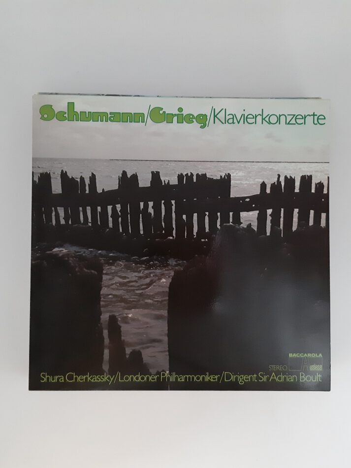 LP Schallplatte Vinyl Schumann Grieg Klavierkonzerte Shura Cherkassky Londoner Philharmoniker Dirigent Sir Adrian Boult