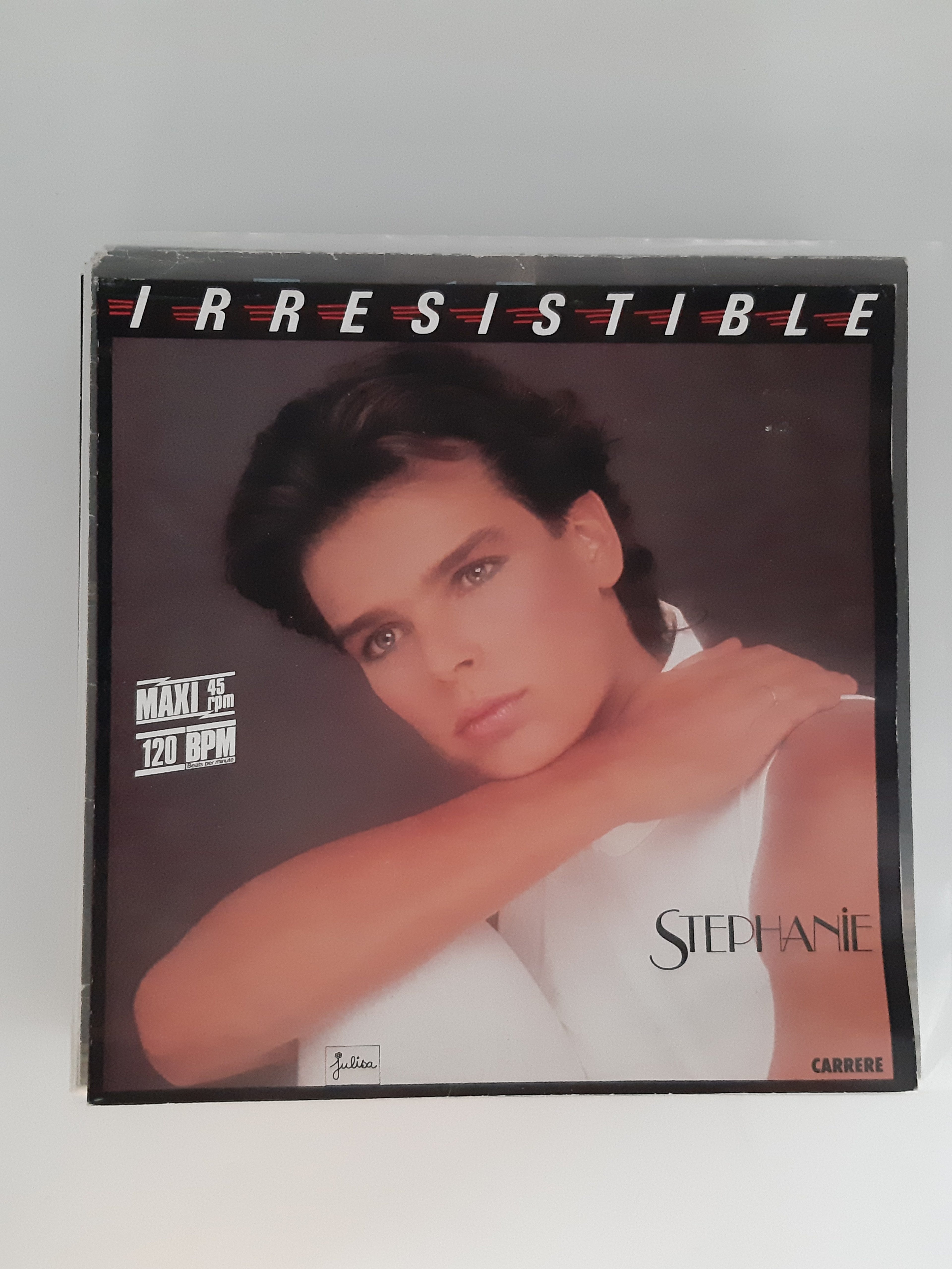 Single Maxi Schallplatte Vinyl Stephanie von Monacco Irresistible 1986