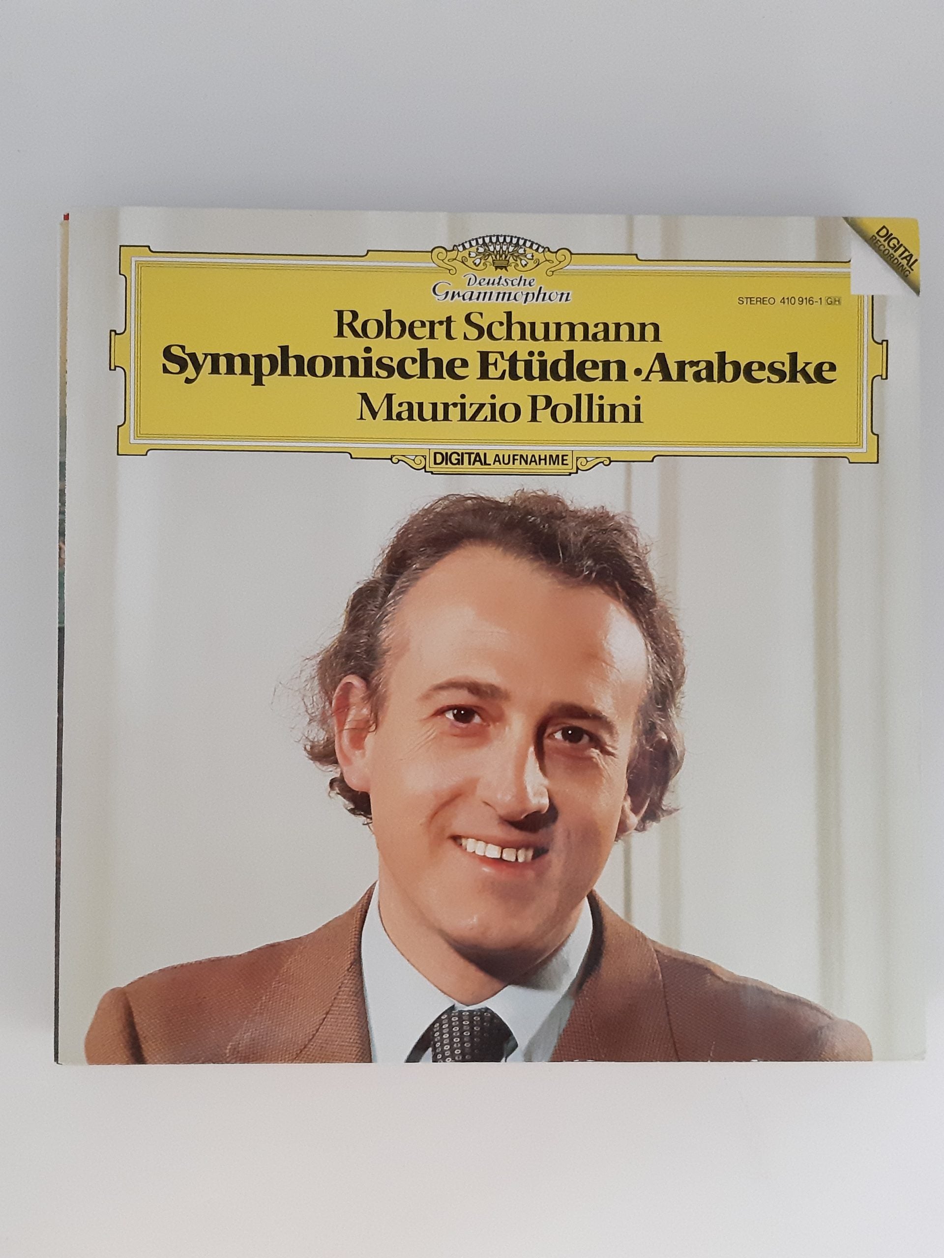 LP Schallplatte Vinyl LP Robert Schumann Symphonische Etüden Arabeske Maurizio Pollini Deutsche Grammophon 1984