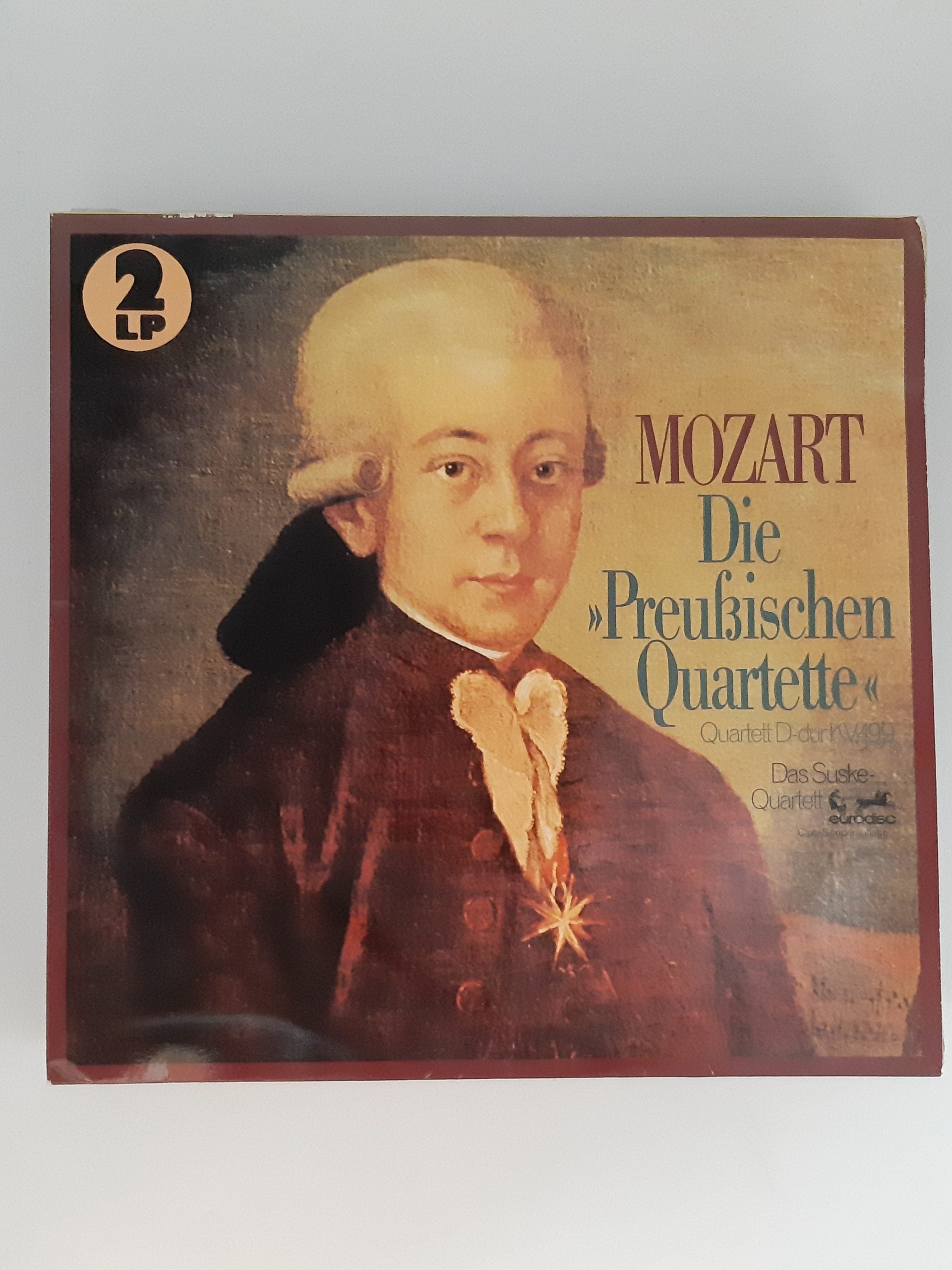 LP Schallplatte Vinyl 2 LP Mozart Die preußischen Quartette Das Suske Quartett Eurodisc Club Sonderauflage